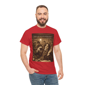 “Work Is the Curse of the Drinking Classes” Oscar Wilde T-Shirt