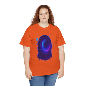 Neon Crypto Portal– Blockchain Wormhole Glow T-shirt