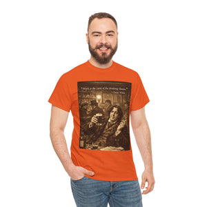 “Work Is the Curse of the Drinking Classes” Oscar Wilde T-Shirt