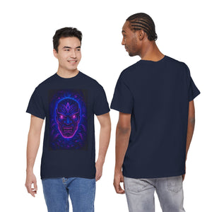 Rave Oni Mask – Neon Jungle Demon Face T-shirt