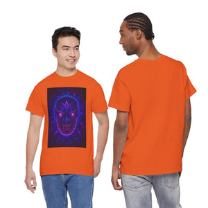 Rave Oni Mask – Neon Jungle Demon Face T-shirt