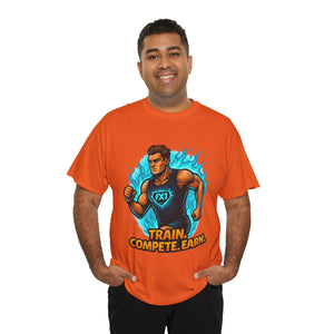 Train. Compete. Earn. – Bold Collection T-shirt