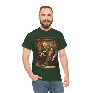 “Work Is the Curse of the Drinking Classes” Oscar Wilde T-Shirt