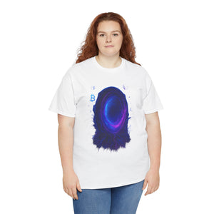 Neon Crypto Portal– Blockchain Wormhole Glow T-shirt