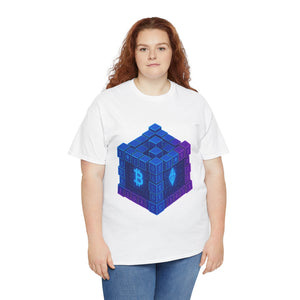 Glitched Blockchain Cube T-Shirt
