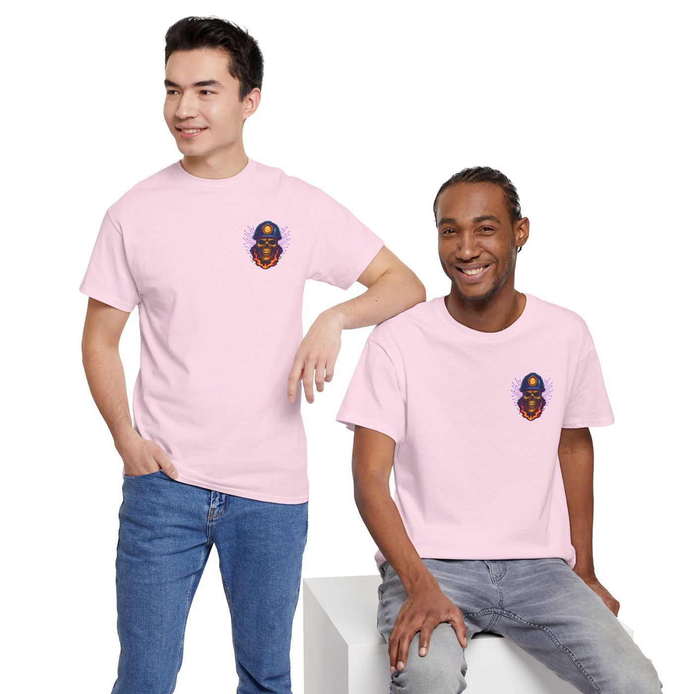 Bitcoin Miner Skull – Minimal Collection T-shirt