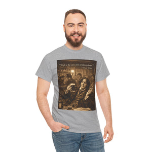 “Work Is the Curse of the Drinking Classes” Oscar Wilde T-Shirt