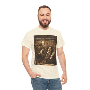“Work Is the Curse of the Drinking Classes” Oscar Wilde T-Shirt