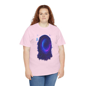 Neon Crypto Portal– Blockchain Wormhole Glow T-shirt