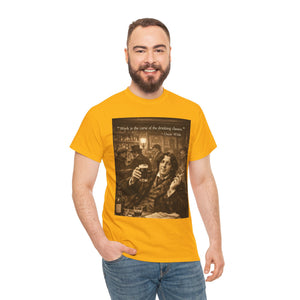 “Work Is the Curse of the Drinking Classes” Oscar Wilde T-Shirt