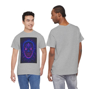 Rave Oni Mask – Neon Jungle Demon Face T-shirt