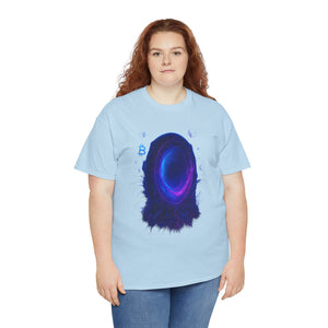 Neon Crypto Portal– Blockchain Wormhole Glow T-shirt