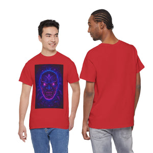 Rave Oni Mask – Neon Jungle Demon Face T-shirt