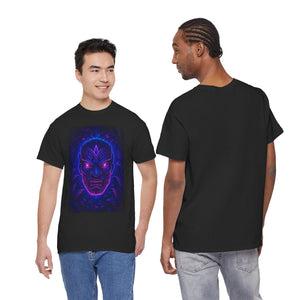Rave Oni Mask – Neon Jungle Demon Face T-shirt