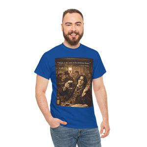 “Work Is the Curse of the Drinking Classes” Oscar Wilde T-Shirt