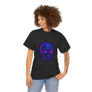 Neon Skull Circuit – Crypto × Rave Origin T-shirt