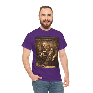 “Work Is the Curse of the Drinking Classes” Oscar Wilde T-Shirt