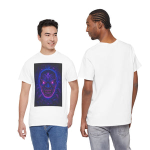 Rave Oni Mask – Neon Jungle Demon Face T-shirt