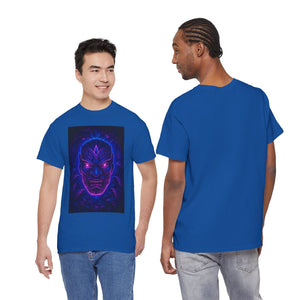 Rave Oni Mask – Neon Jungle Demon Face T-shirt