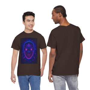 Rave Oni Mask – Neon Jungle Demon Face T-shirt