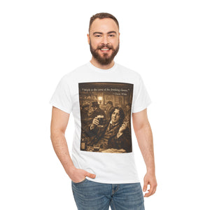 “Work Is the Curse of the Drinking Classes” Oscar Wilde T-Shirt